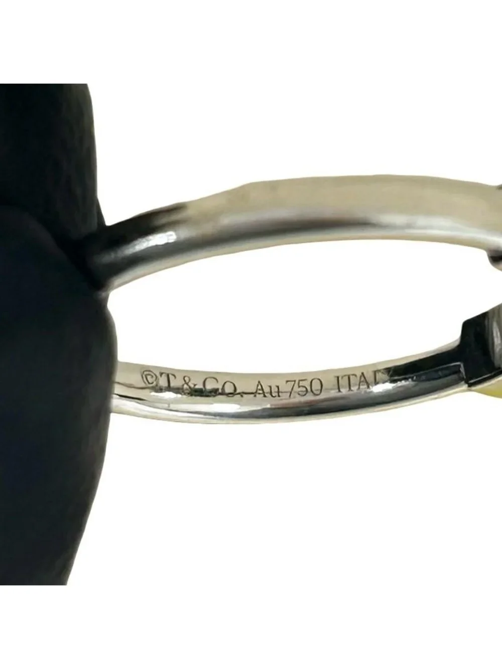 Tiffany & Co T Wire Ring Diamond Turquoise White Gold